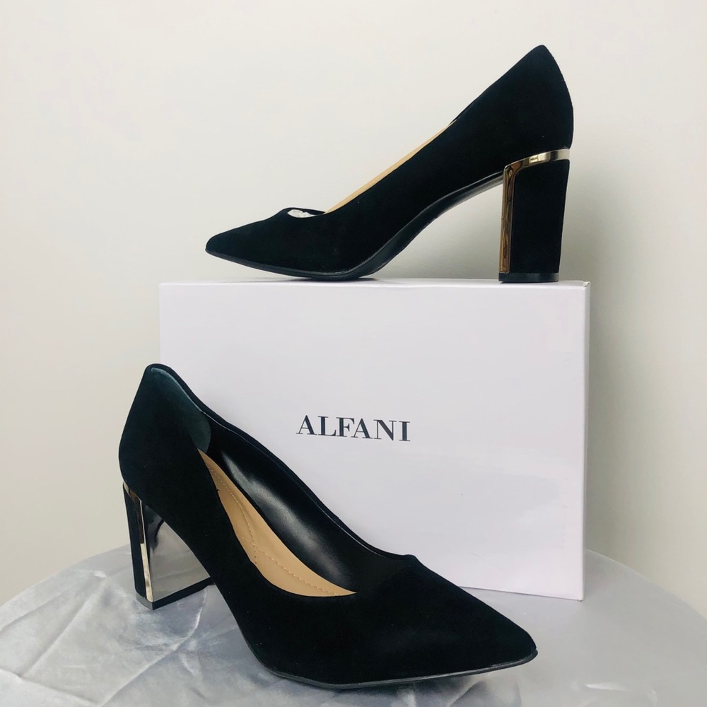 Brand New Alfani Heel Pumps with Mirrored Heel